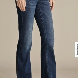 Stylish Dark Blue Flare Jeans